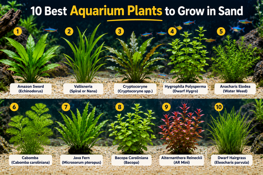 10 Best aquarium plants to grow in sand